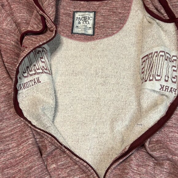 Cute Yellowstone National Park Jacket with Hood. Rose. Size X-Large. NWOT. - Picture 7 of 7